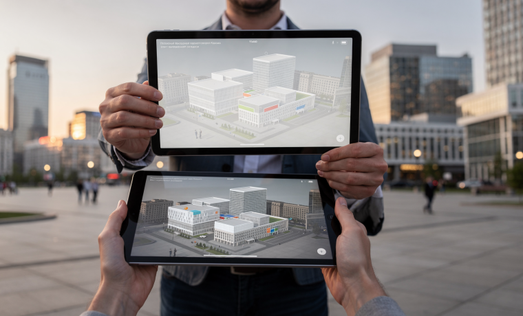 Кейс InterApp USA: AR-презентация многофункционального комплекса на стадии проекта